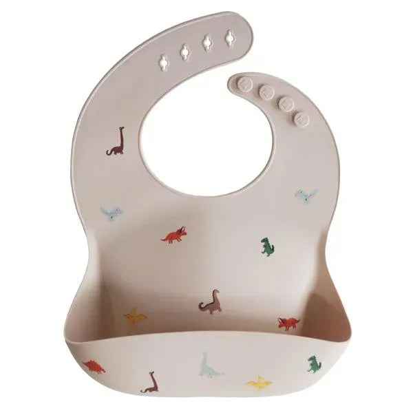 Mushie® Silicone Bib Dinosaurs - Image 2