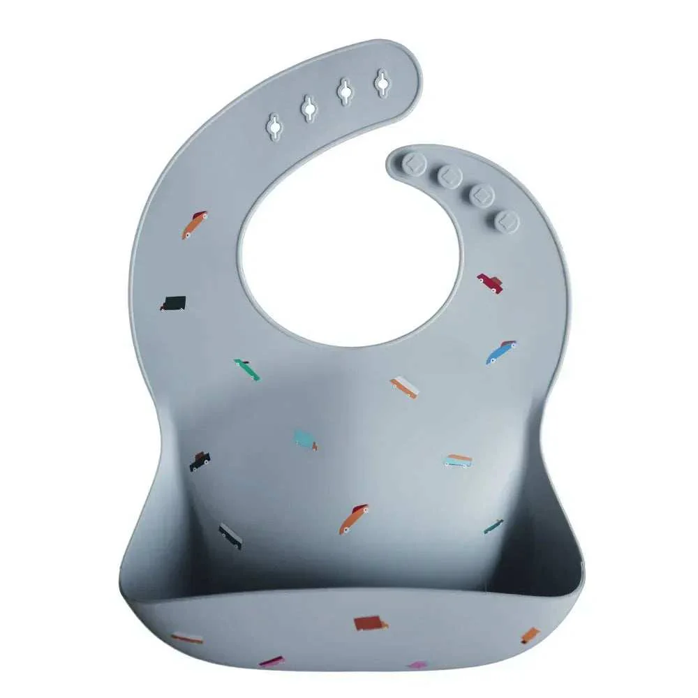 Mushie® Silicone Bib Retro Cars