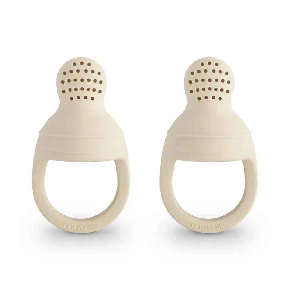 Mushie® Silicone Fresh Food Feeder 2-pack Shifting Sands