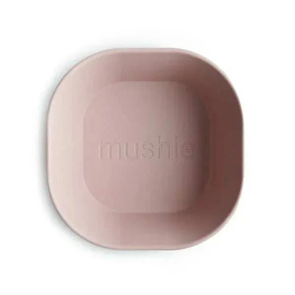 Mushie® Square Dinnerware Bowl Set of 2 Blush