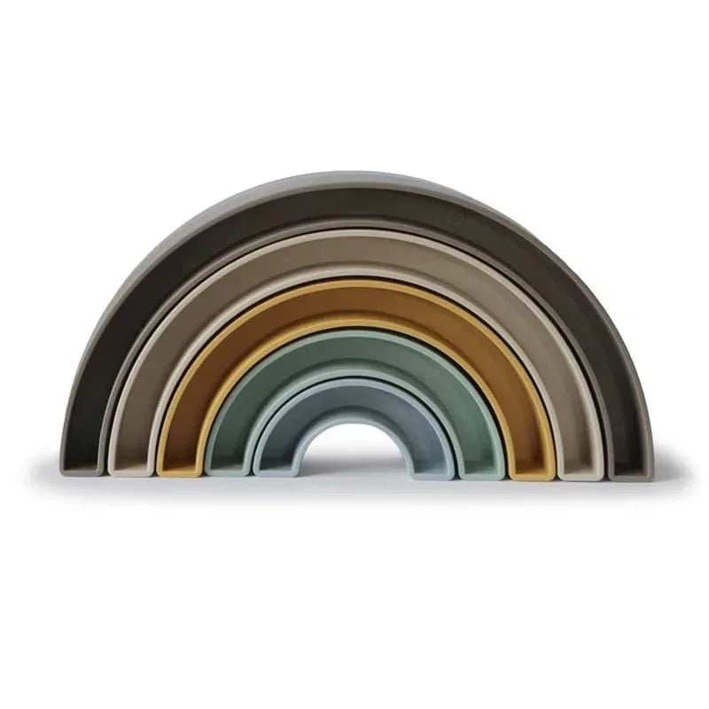 Mushie® Stacking Rainbow Hillside