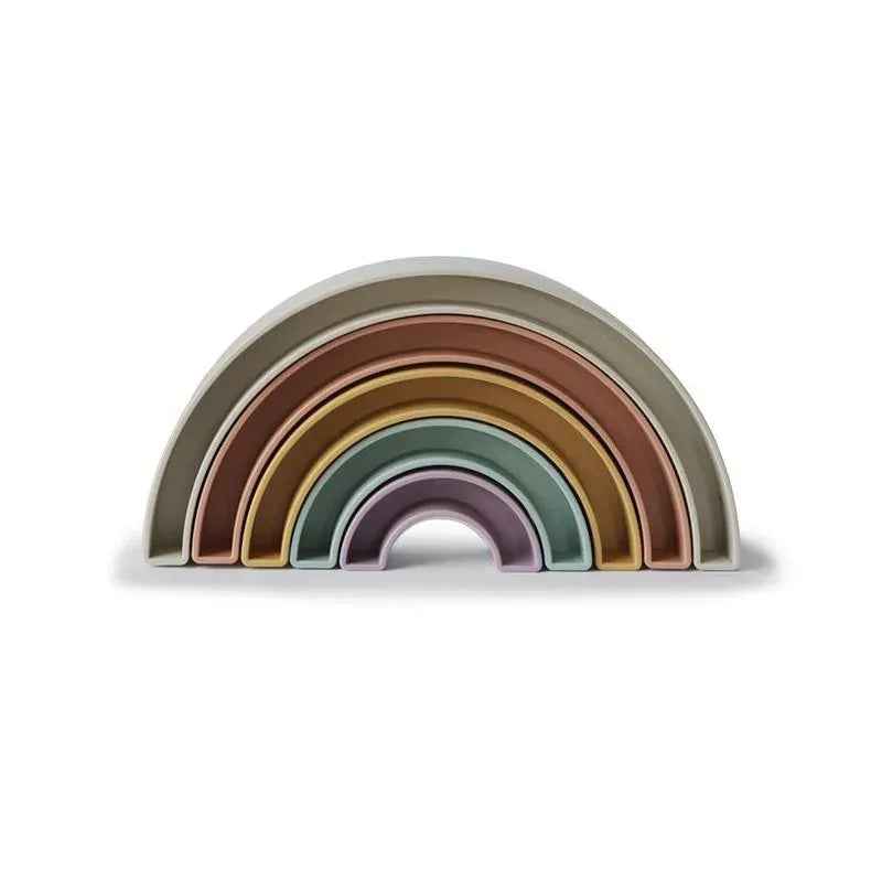 Mushie® Stacking Rainbow Tropical
