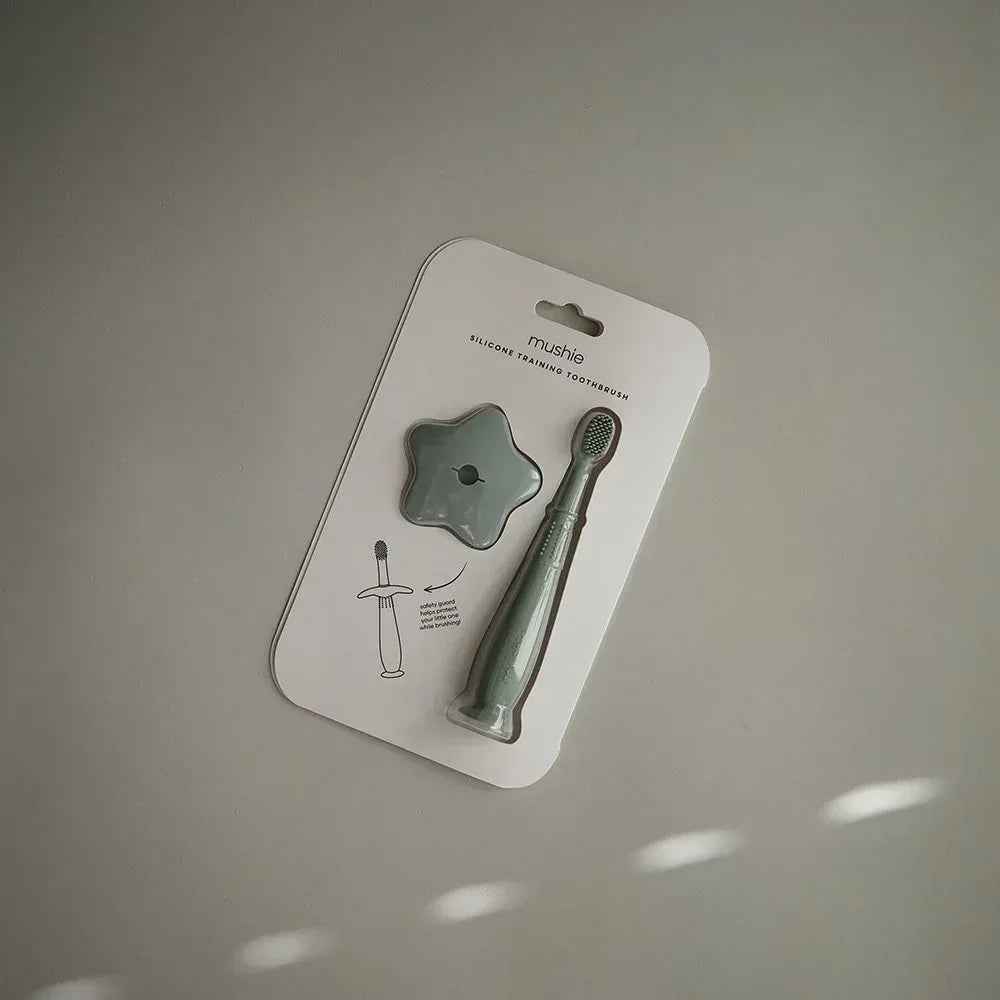 Mushie® Star Training Toothbrush Cambridge Blue - Image 2