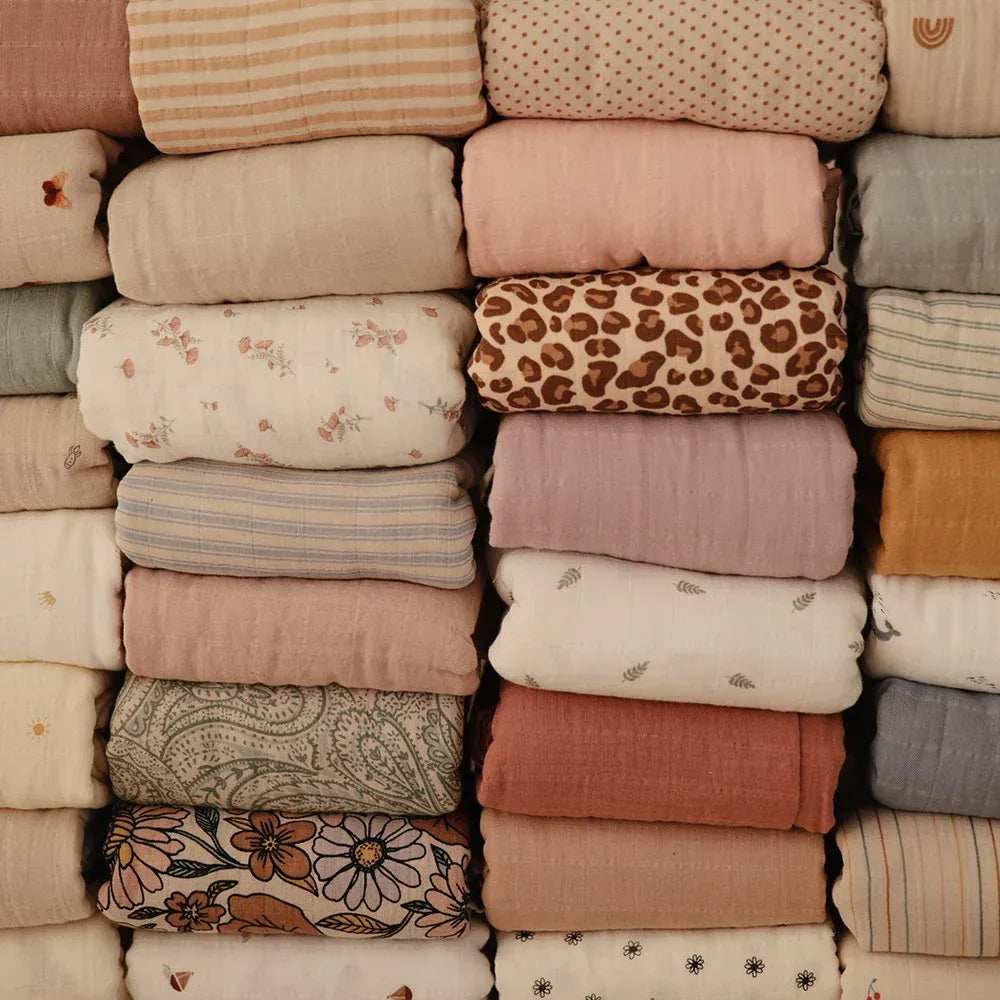 Mushie® Swaddle Pastel Blooms 120x120 - Image 3