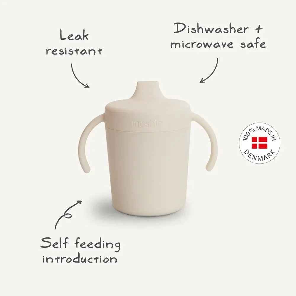 Mushie® Trainer Sippy Cup Dusty Rose - Image 2