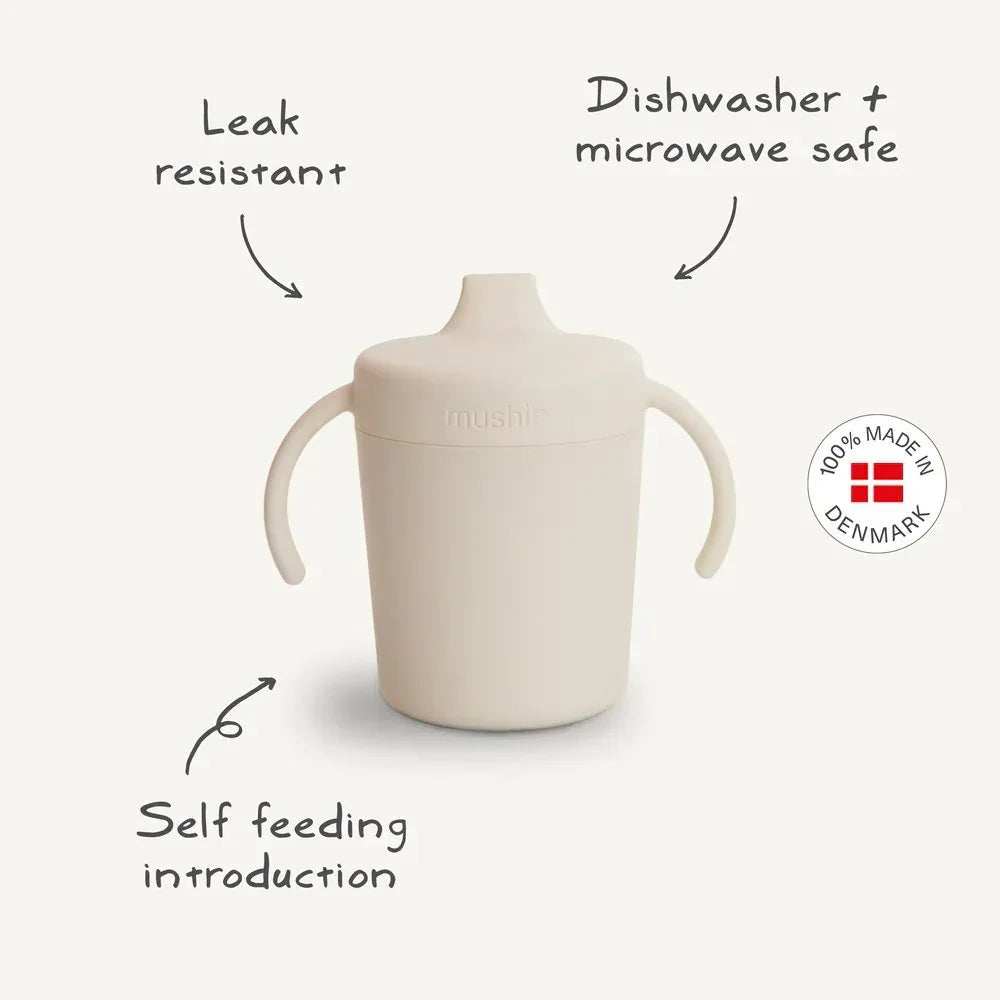Mushie® Trainer Sippy Cup Twilight Blue - Image 3