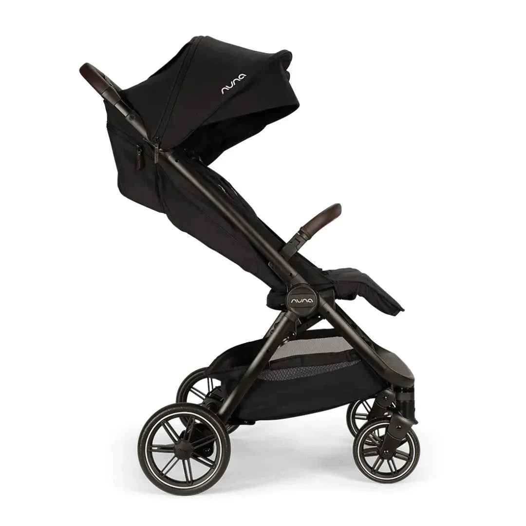 Nuna® Lightweight Baby Stroller Trvl™ Dubl Caviar - Image 12