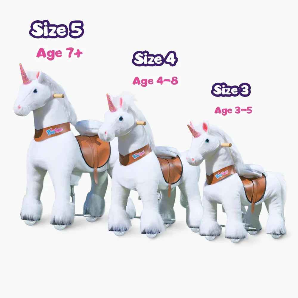 PonyCycle® Horse on the wheels - White Unicorn (4-7Y) - Image 5