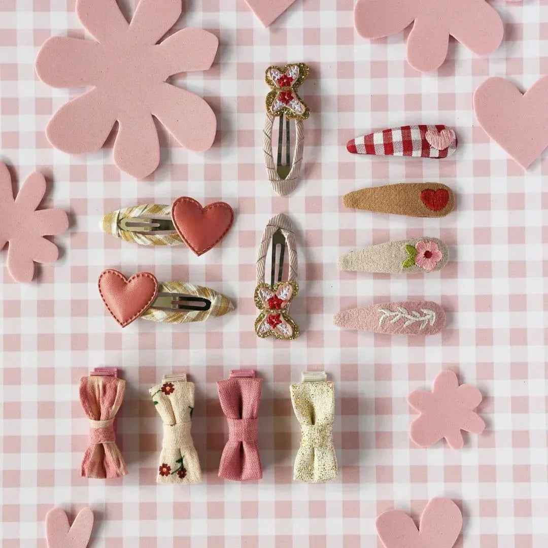 Rockahula® Set of 2 Clips Gingham Heart - Image 3