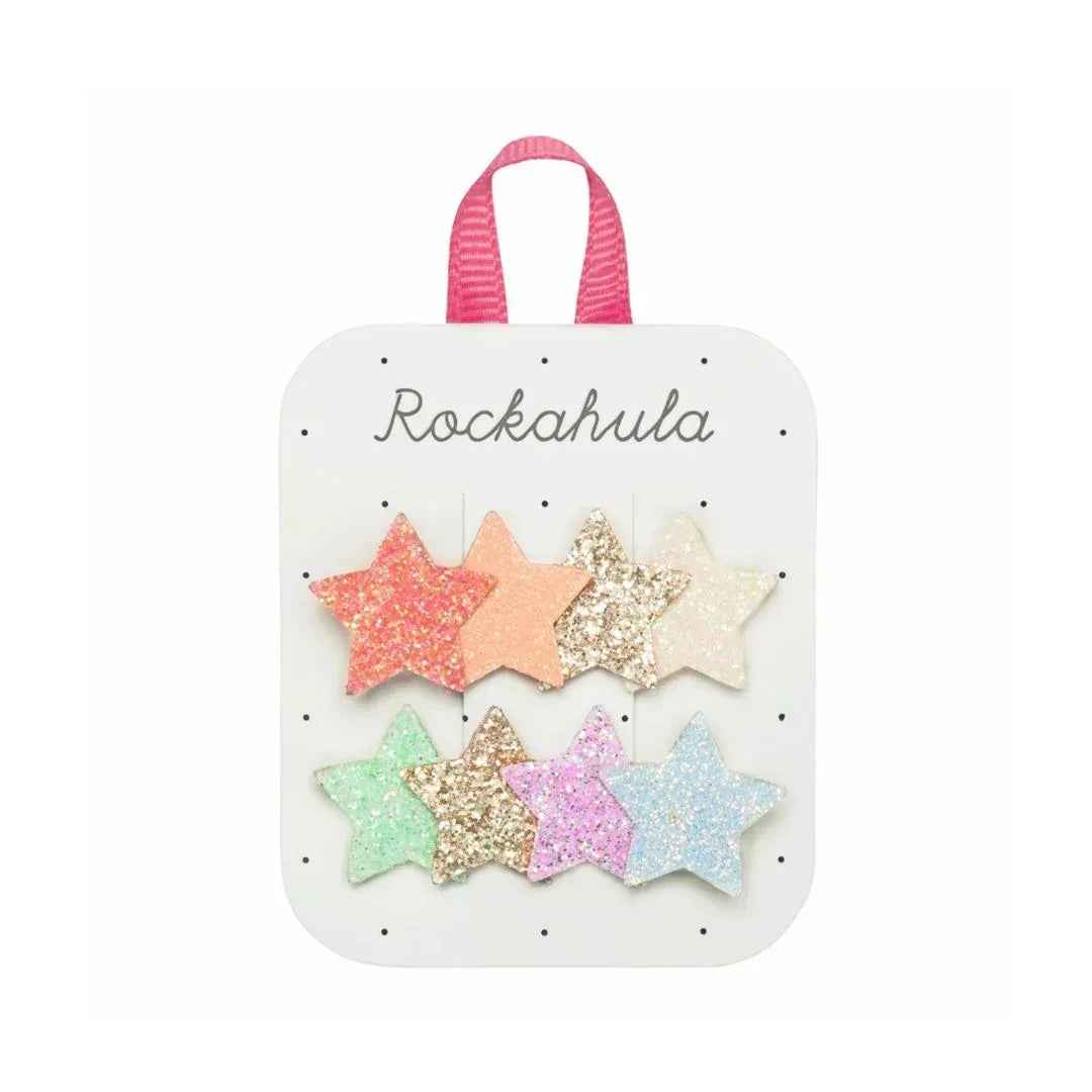 Rockahula® Set of 2 Clips Rainbow Shimmer Star