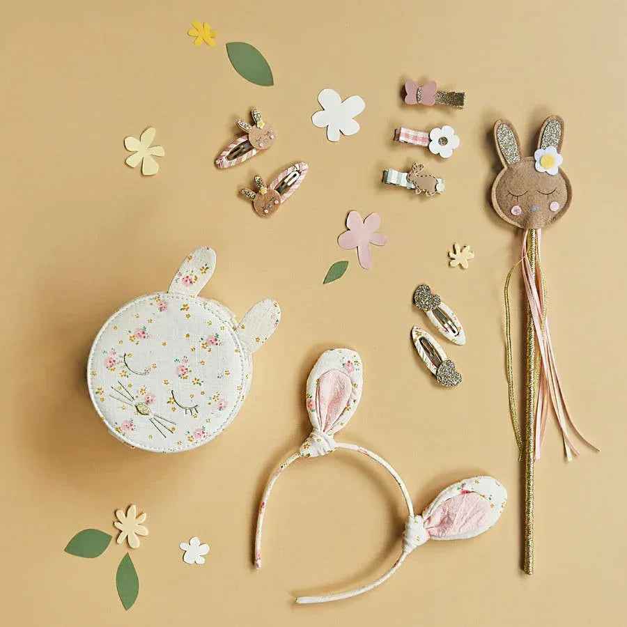 Rockahula® Set of Clips Tiny Blossom Glitter Heart - Image 2