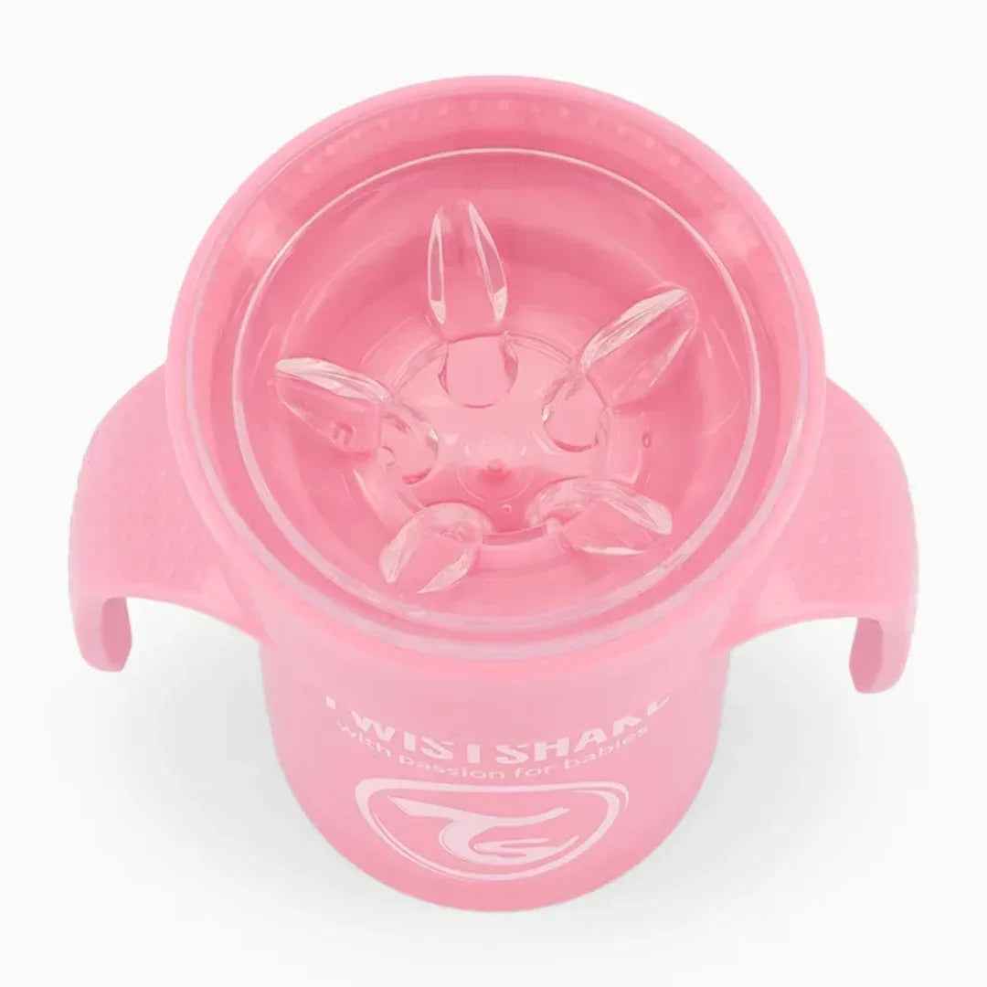 Twistshake® Anti-spill 360 cup 230ml Pink - Image 4