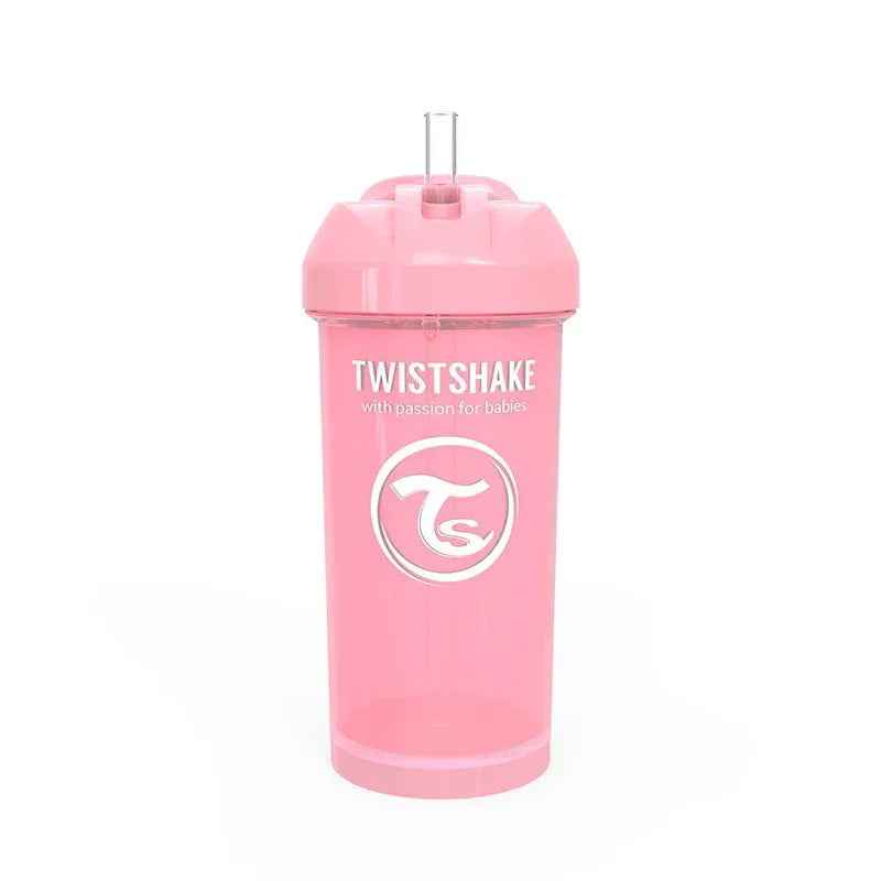 Twistshake Straw Cup 360ml (12+M) Pastel Pink - Image 3