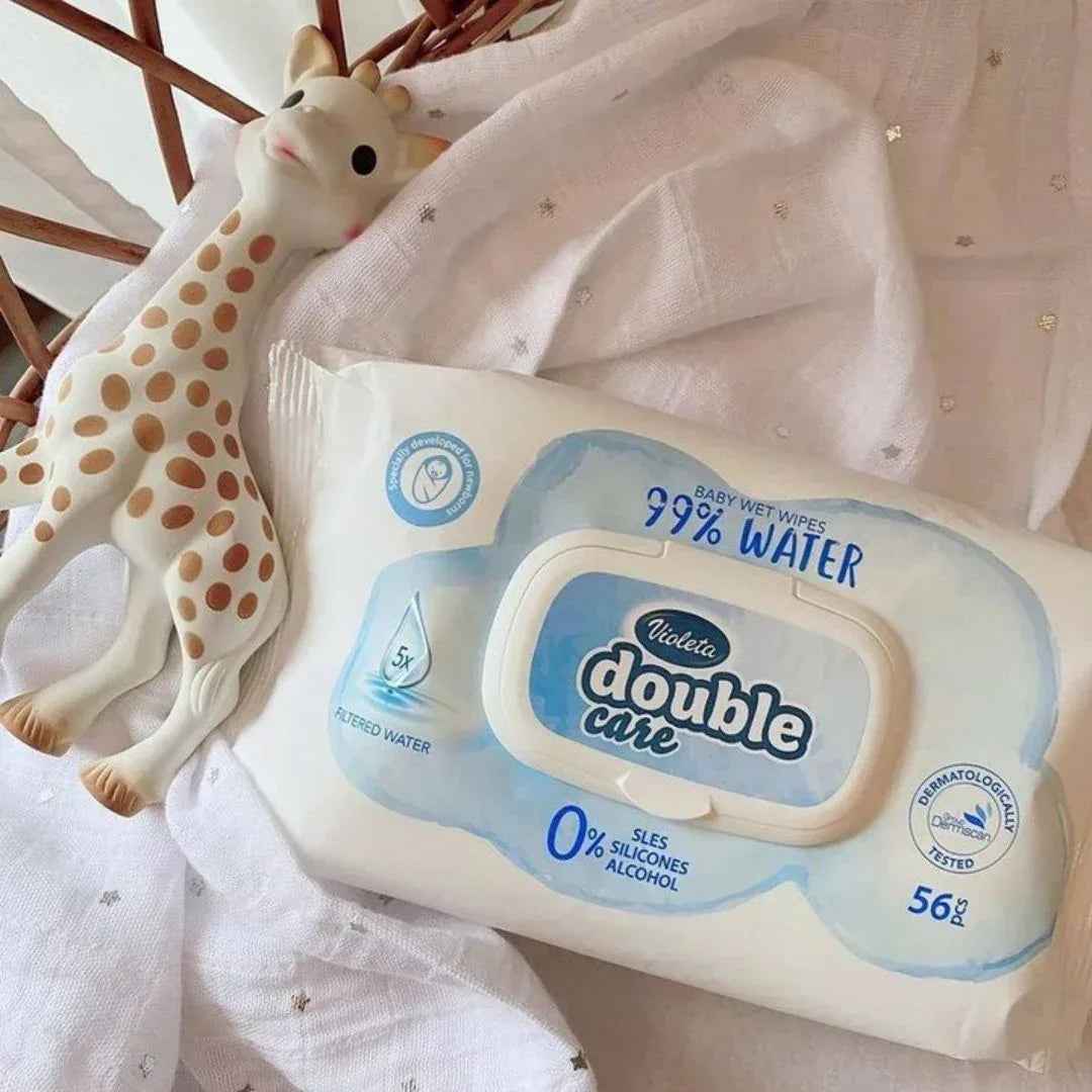 Violeta® Baby Wipes Water Care 3 x 56/1 - Image 3