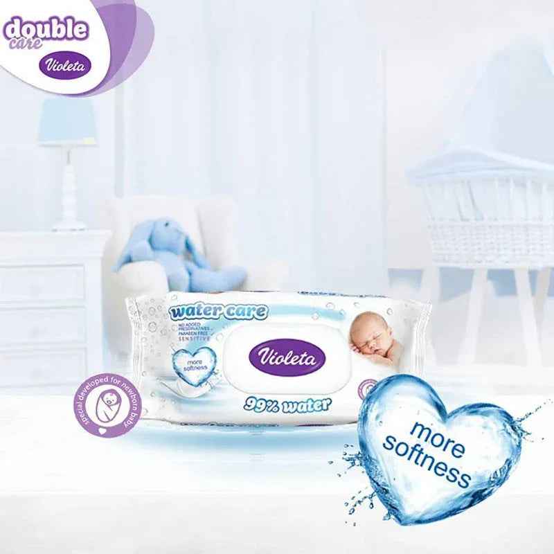 Violeta® Baby Wipes Water Care 3 x 56/1 - Image 7