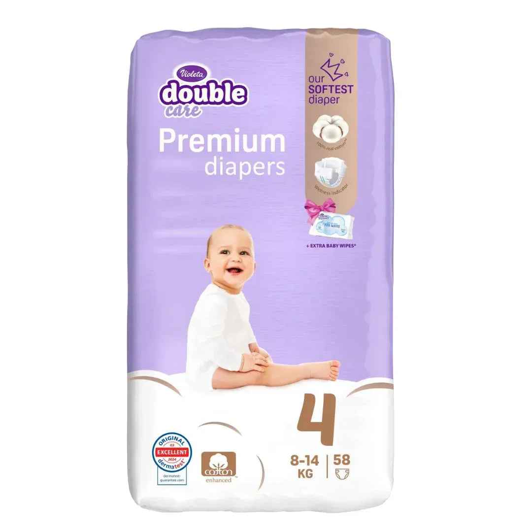Violeta® Plenice Cotton Touch 4 Maxi (7-14 kg) 58 kosov - Image 2